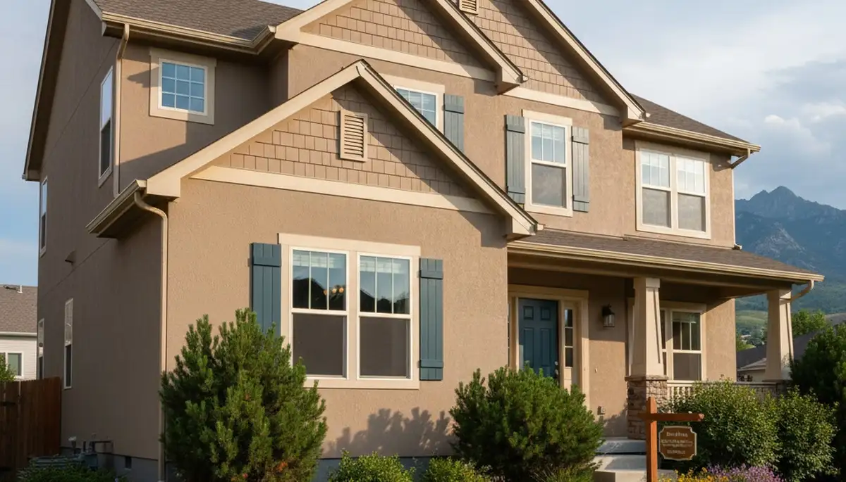Finished exterior house painting in Loveland, CO with smooth, durable, climate-resistant finish