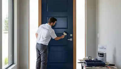 Professional door painting service in Loveland, CO enhancing curb appeal and exterior protection