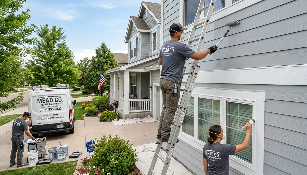 Professional house painters providing exterior residential painting in Loveland, CO