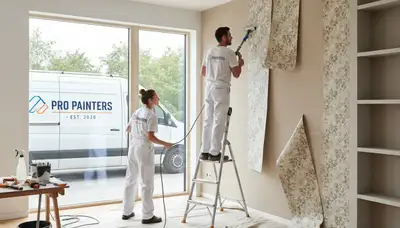 Professional wallpaper removal service in Loveland, CO home by expert painting contractors